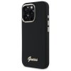 Guess GUHCP16XSMBSLK iPhone 16 Pro Max 6.9 czarny/black hardcase Silicone Script Metal Logo & Frame